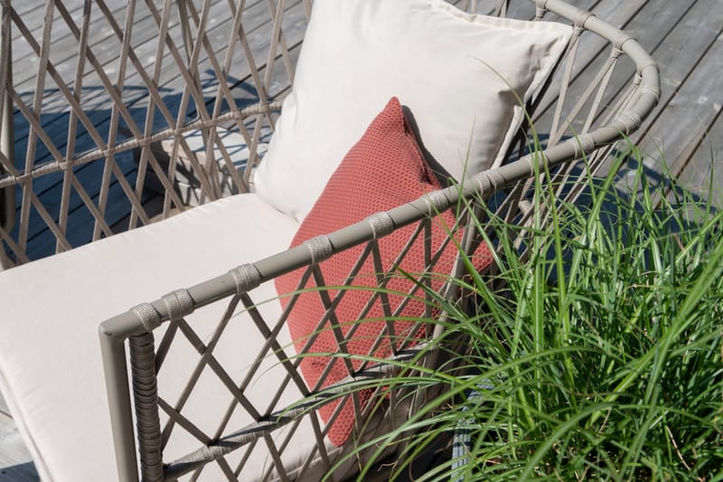 Fåtölj Hillerstorp Jet Set Lounge - Beige - Utemöbler & utemiljö - Utestol & trädgårdsstol - Utefåtölj & loungefåtölj