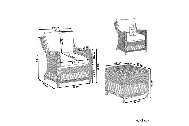 Fåtölj Ribolla - Utemöbler & utemiljö - Utestol & trädgårdsstol - Utefåtölj & loungefåtölj
