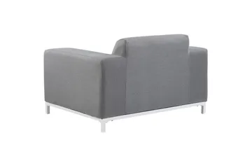 Fåtölj set om 2 Rovigo - Grå, vit - Utemöbler & utemiljö - Utestol & trädgårdsstol - Utefåtölj & loungefåtölj