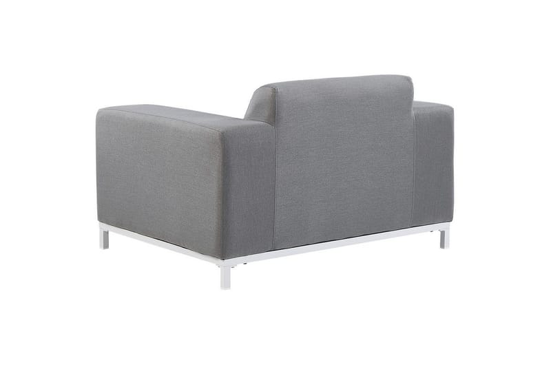 Fåtölj set om 2 Rovigo - Grå, vit - Utemöbler & utemiljö - Utestol & trädgårdsstol - Utefåtölj & loungefåtölj