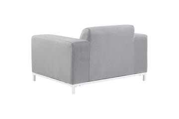 Fåtölj set om 2 Rovigo - Ljusgrå, vit - Utemöbler & utemiljö - Utestol & trädgårdsstol - Utefåtölj & loungefåtölj