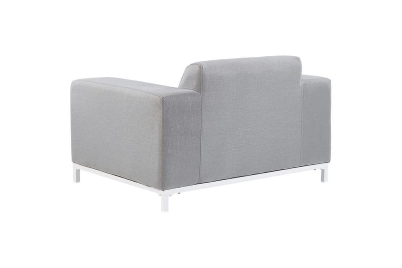 Fåtölj set om 2 Rovigo - Ljusgrå, vit - Utemöbler & utemiljö - Utestol & trädgårdsstol - Utefåtölj & loungefåtölj