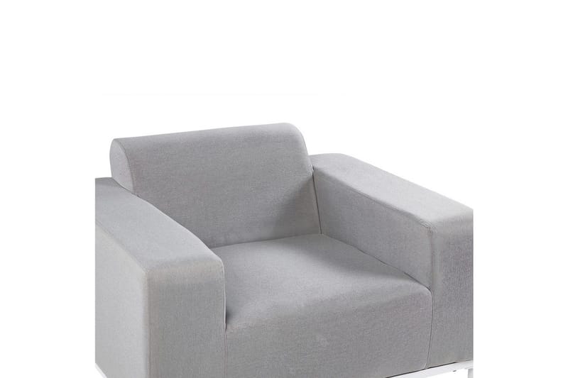 Fåtölj set om 2 Rovigo - Ljusgrå, vit - Utemöbler & utemiljö - Utestol & trädgårdsstol - Utefåtölj & loungefåtölj