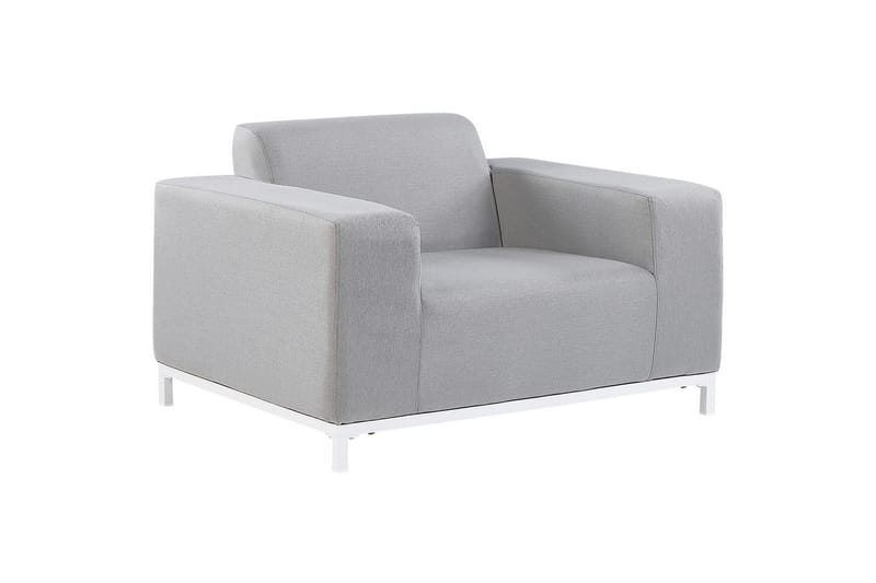 Fåtölj set om 2 Rovigo - Ljusgrå, vit - Utemöbler & utemiljö - Utestol & trädgårdsstol - Utefåtölj & loungefåtölj