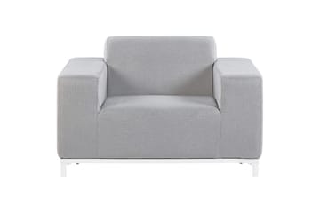 Fåtölj set om 2 Rovigo - Ljusgrå, vit - Utemöbler & utemiljö - Utestol & trädgårdsstol - Utefåtölj & loungefåtölj