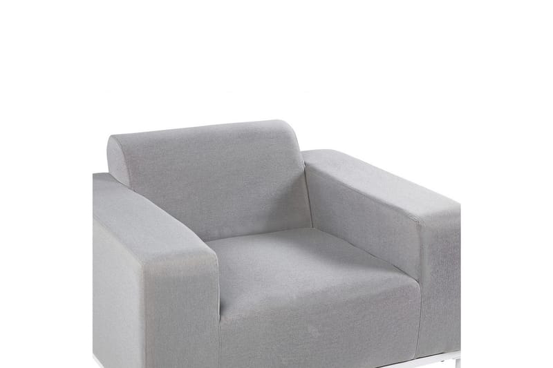 Fåtölj set om 2 Rovigo - Ljusgrå, vit - Utemöbler & utemiljö - Utestol & trädgårdsstol - Utefåtölj & loungefåtölj