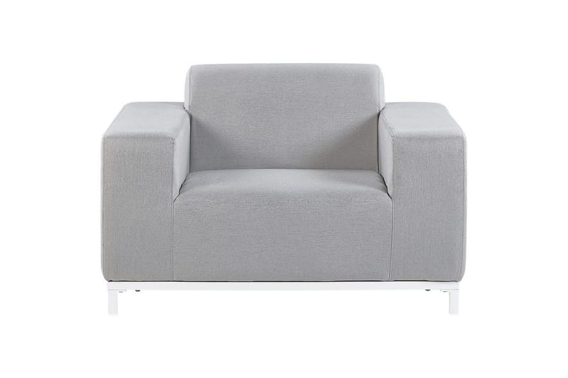 Fåtölj set om 2 Rovigo - Ljusgrå, vit - Utemöbler & utemiljö - Utestol & trädgårdsstol - Utefåtölj & loungefåtölj