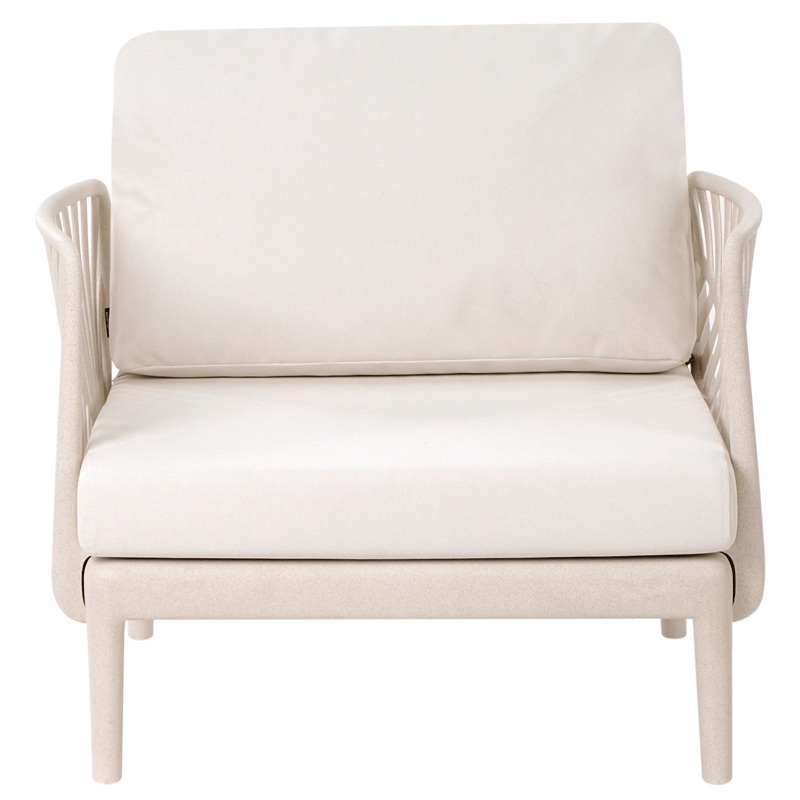 Fåtölj utomhus Saturnia - Beige - Utemöbler & utemiljö - Utestol & trädgårdsstol - Utefåtölj & loungefåtölj