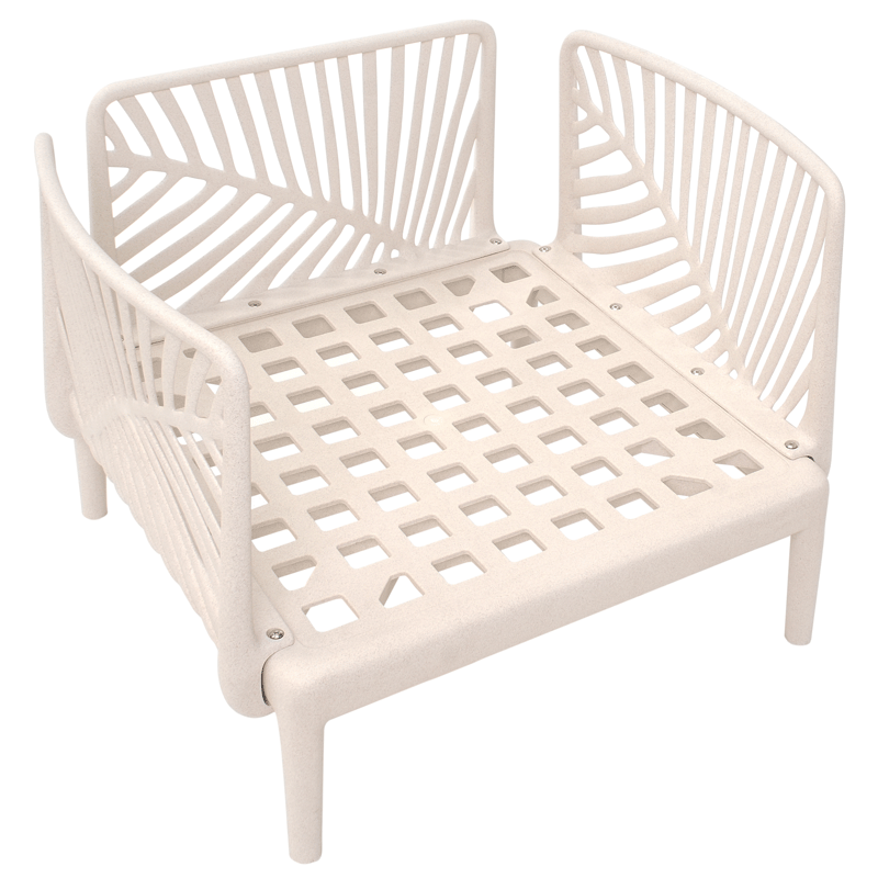 Fåtölj utomhus Saturnia - Beige - Utemöbler & utemiljö - Utestol & trädgårdsstol - Utefåtölj & loungefåtölj