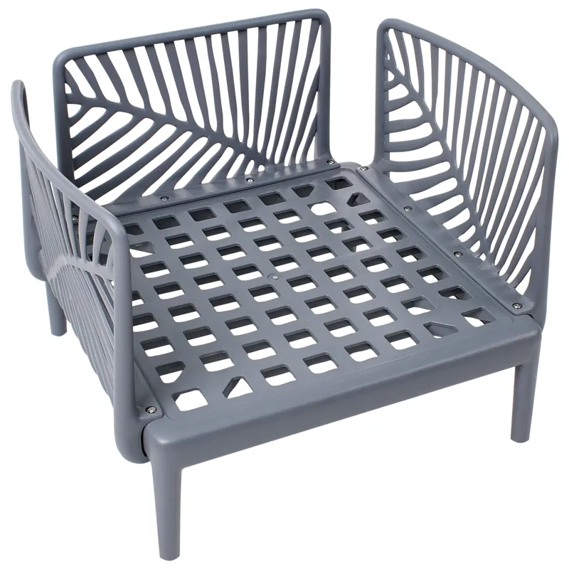 Fåtölj utomhus Saturnia - Grå - Utemöbler & utemiljö - Utestol & trädgårdsstol - Utefåtölj & loungefåtölj