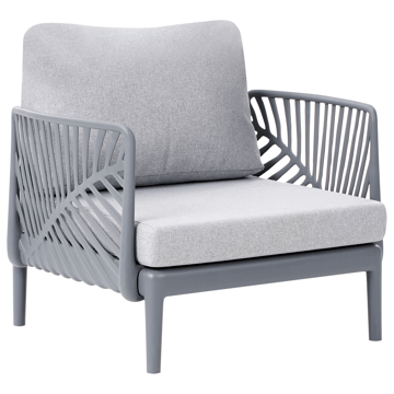 Fåtölj utomhus Saturnia - Grå - Utemöbler & utemiljö - Utestol & trädgårdsstol - Utefåtölj & loungefåtölj