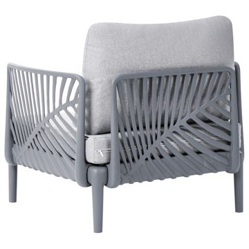 Fåtölj utomhus Saturnia - Grå - Utemöbler & utemiljö - Utestol & trädgårdsstol - Utefåtölj & loungefåtölj