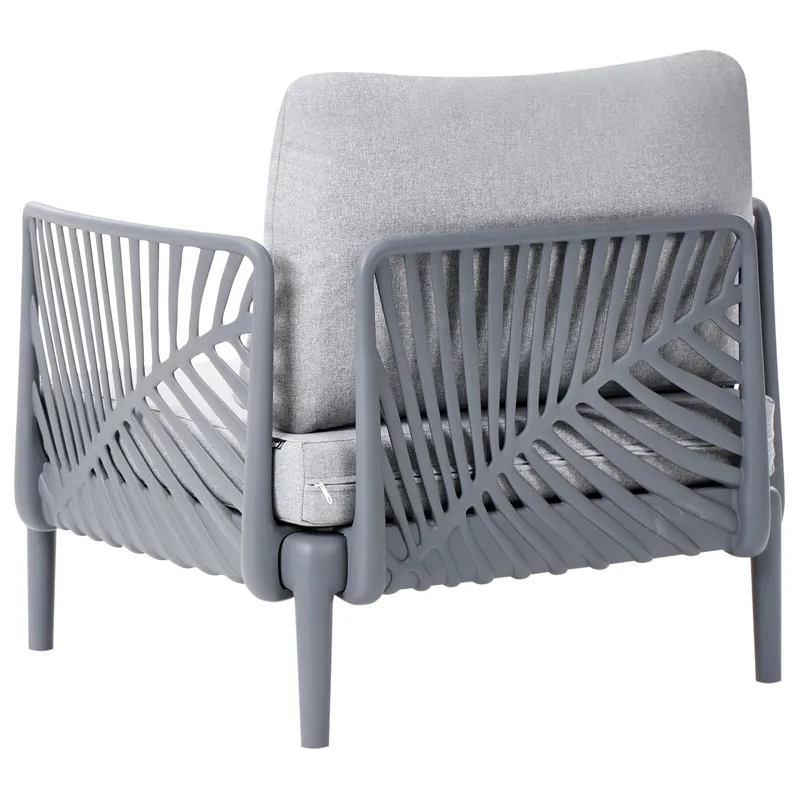 Fåtölj utomhus Saturnia - Grå - Utemöbler & utemiljö - Utestol & trädgårdsstol - Utefåtölj & loungefåtölj