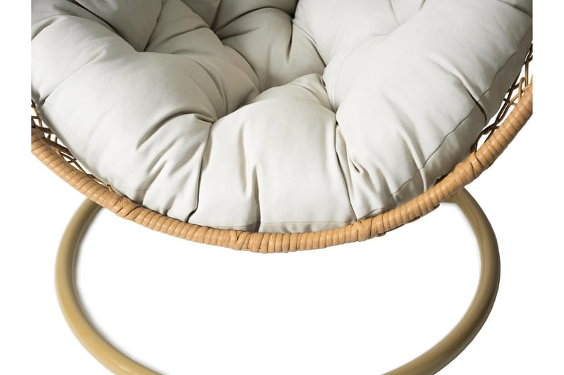 Fogo Hängstol Utomhus - Hängfåtölj - Hänggunga med stativ till balkong uteplats 95 cm - Brun/Beige - Utemöbler & utemiljö - Utestol & trädgårdsstol - Hängfåtölj & hängstol utomhus