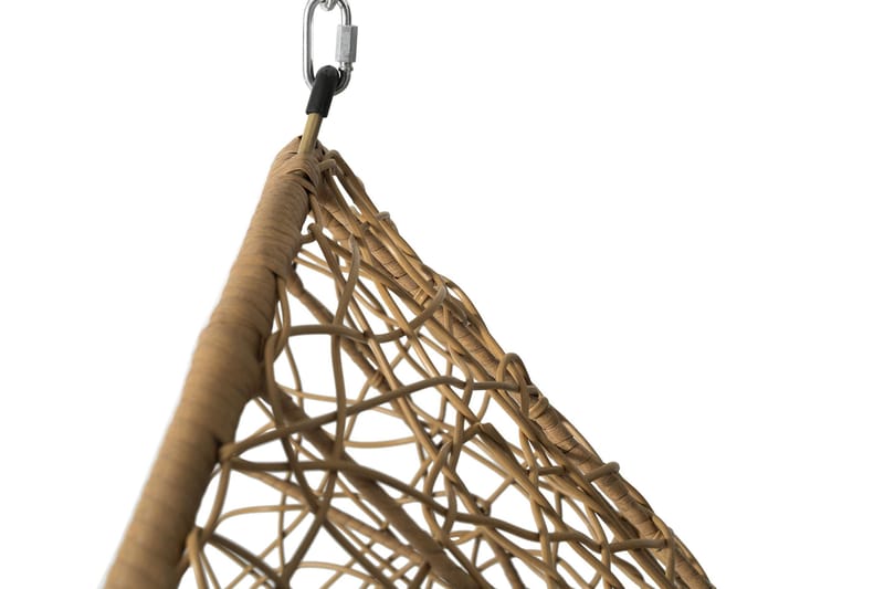 Fogo Hängstol Utomhus - Hängfåtölj - Hänggunga med stativ till balkong uteplats 95 cm - Brun/Beige - Utemöbler & utemiljö - Utestol & trädgårdsstol - Hängfåtölj & hängstol utomhus