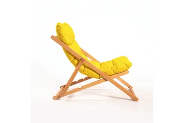 Gardellis Solstol 26x70 cm - Gul/Natur - Utemöbler & utemiljö - Utestol & trädgårdsstol - Solstol