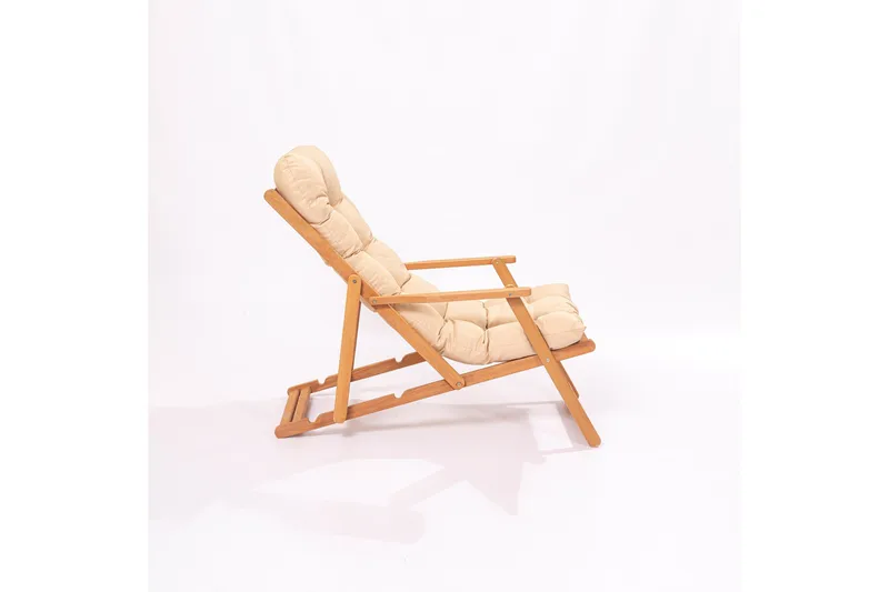 Gardellis Solstol 40x40 cm - Brun/Cream - Utemöbler & utemiljö - Utestol & trädgårdsstol - Solstol