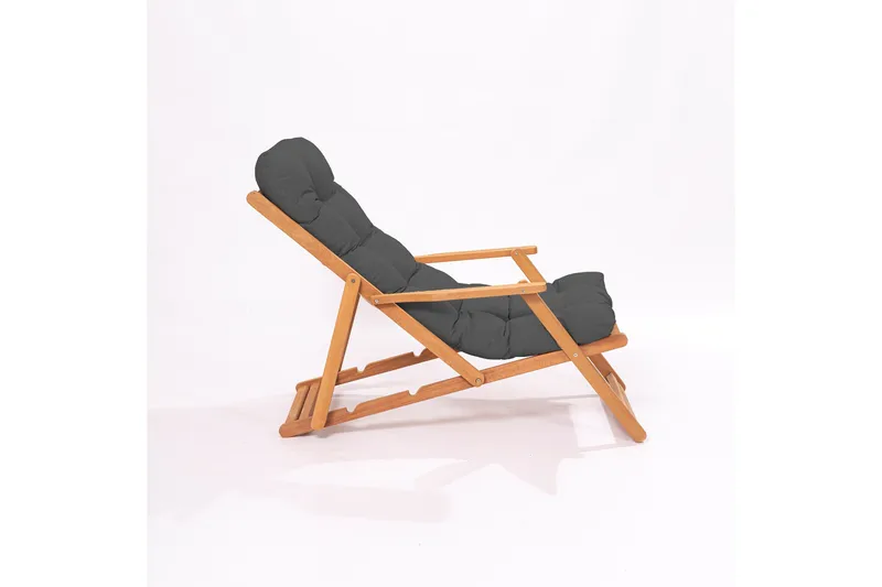 Gardellis Solstol 43x46,5 cm - Grå/Natur - Utemöbler & utemiljö - Utestol & trädgårdsstol - Solstol