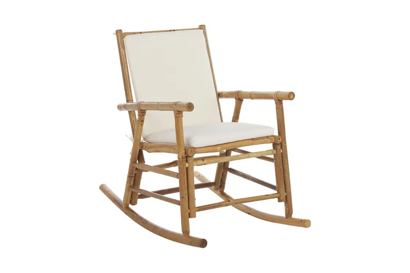 Gungstol utomhus Vonsha, Vit/Ljusbrun