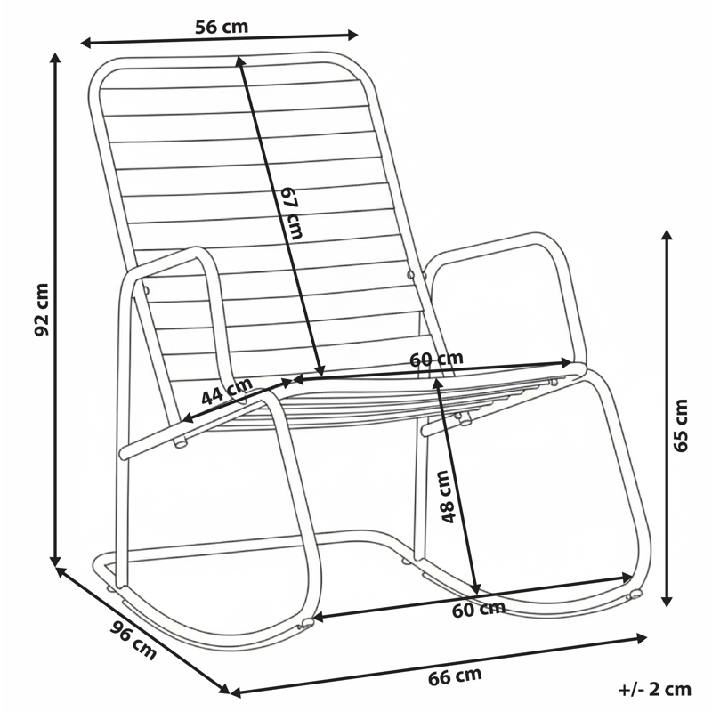 Gungstol utomhus Turi - Brun - Utemöbler & utemiljö - Utestol & trädgårdsstol - Gungstol utomhus