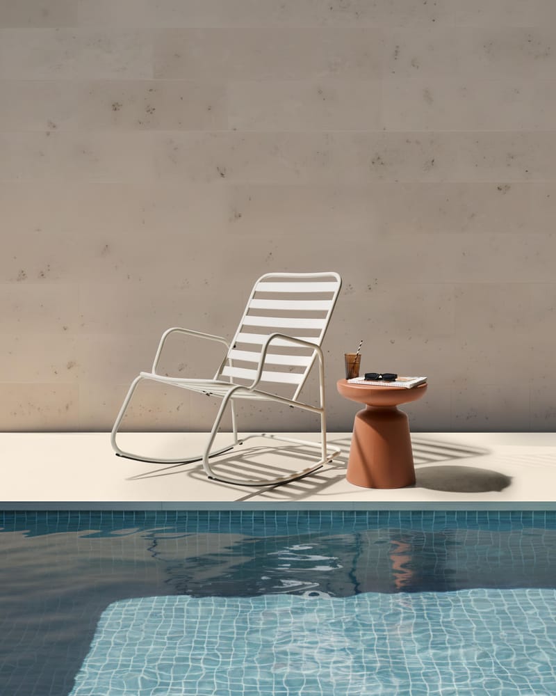 Gungstol utomhus Turi Metall - Vit - Utemöbler & utemiljö - Utestol & trädgårdsstol - Gungstol utomhus