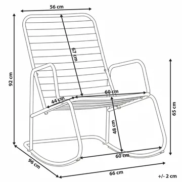 Gungstol utomhus Turi Metall - Vit - Utemöbler & utemiljö - Utestol & trädgårdsstol - Gungstol utomhus