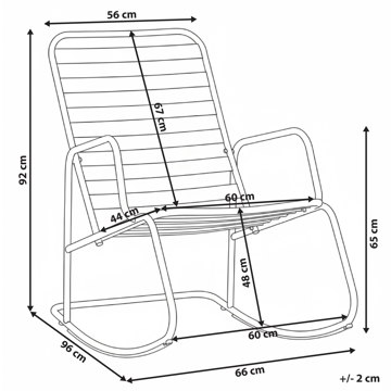 Gungstol utomhus Turi - Orange - Utemöbler & utemiljö - Utestol & trädgårdsstol - Gungstol utomhus