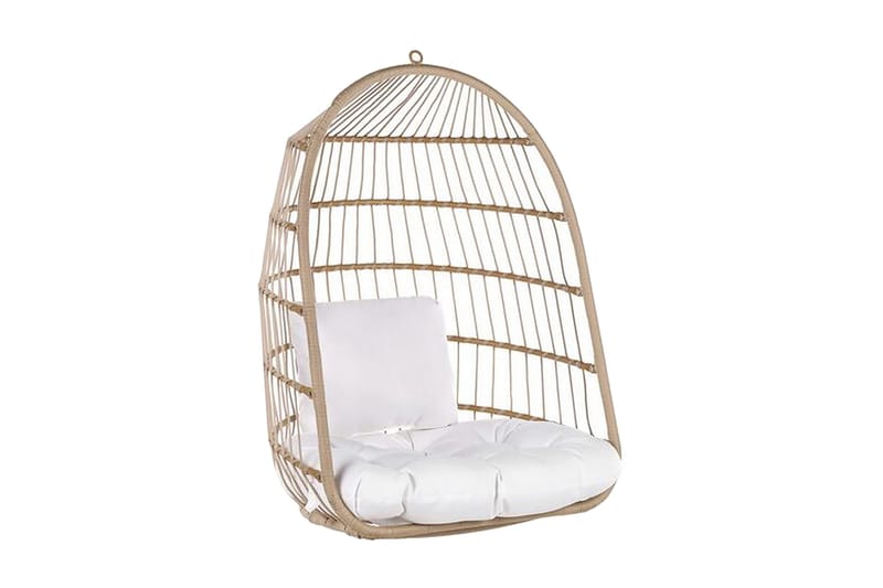 Allera Hängstol Utomhus med Stativ - Beige/Vit - Utemöbler & utemiljö - Utestol & trädgårdsstol - Hängfåtölj & hängstol utomhus