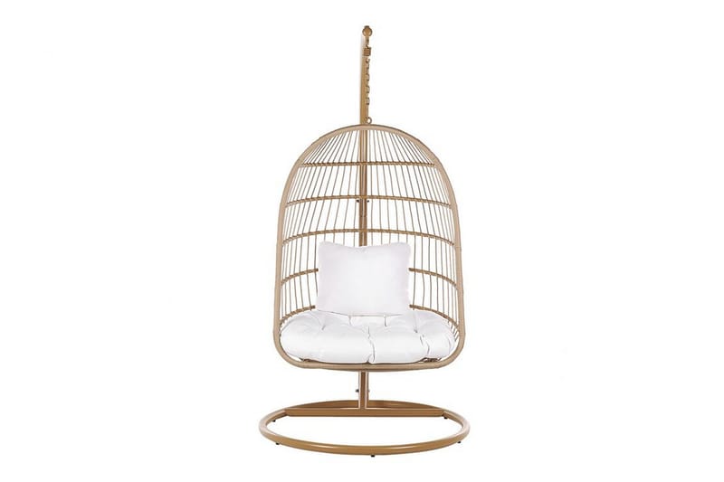 Allera Hängstol Utomhus med Stativ - Beige/Vit - Utemöbler & utemiljö - Utestol & trädgårdsstol - Hängfåtölj & hängstol utomhus