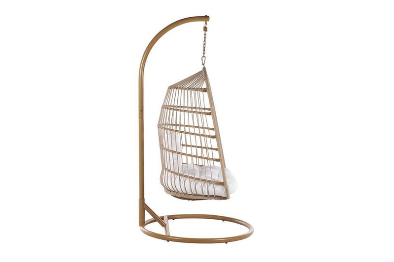 Allera Hängstol Utomhus med Stativ - Beige/Vit - Utemöbler & utemiljö - Utestol & trädgårdsstol - Hängfåtölj & hängstol utomhus