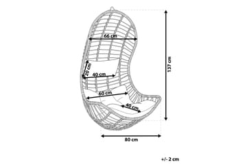 Appuna Hängstol Utomhus - Beige - Utemöbler & utemiljö - Utestol & trädgårdsstol - Hängfåtölj & hängstol utomhus