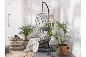 Appuna Hängstol Utomhus med Stativ - Grå - Utemöbler & utemiljö - Utestol & trädgårdsstol - Hängfåtölj & hängstol utomhus