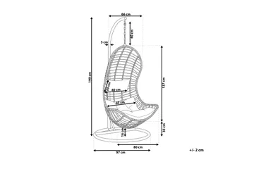 Appuna Hängstol Utomhus med Stativ - Grå - Utemöbler & utemiljö - Utestol & trädgårdsstol - Hängfåtölj & hängstol utomhus