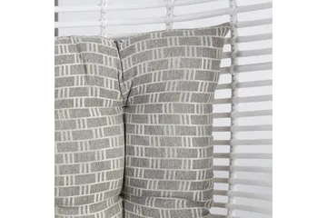 Hängstol Utomhus Cora Med Kuddar 96x96xh198 cm - Vit - Utemöbler & utemiljö - Utestol & trädgårdsstol - Hängfåtölj & hängstol utomhus