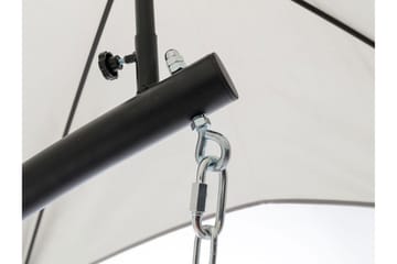 Hängstol Utomhus - Hägfåtölj - Hänggunga med stativ och ställning med tak för balkong och uteplats - Svart|Grå - Utemöbler & utemiljö - Utestol & trädgårdsstol - Hängfåtölj & hängstol utomhus