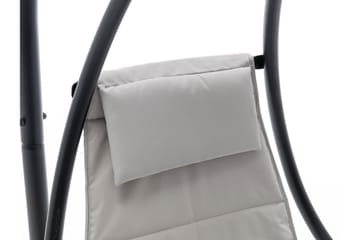 Hängstol Utomhus - Hägfåtölj - Hänggunga med stativ och ställning med tak för balkong och uteplats - Svart|Grå - Utemöbler & utemiljö - Utestol & trädgårdsstol - Hängfåtölj & hängstol utomhus