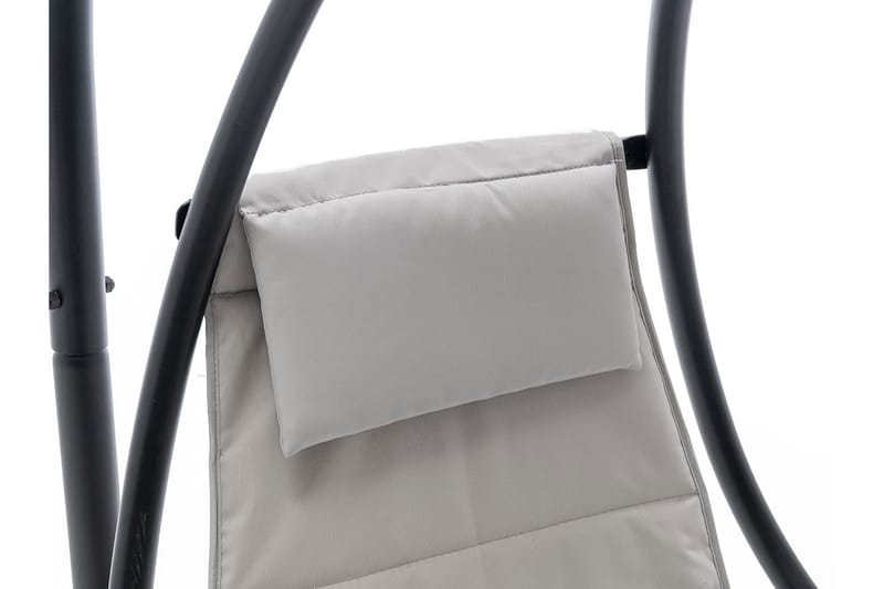 Hängstol Utomhus - Hägfåtölj - Hänggunga med stativ och ställning med tak för balkong och uteplats - Svart|Grå - Utemöbler & utemiljö - Utestol & trädgårdsstol - Hängfåtölj & hängstol utomhus