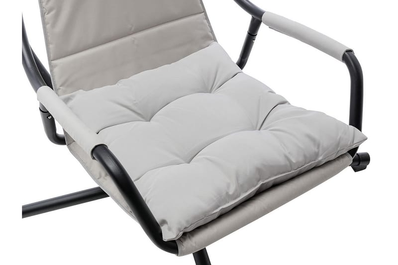Hängstol Utomhus - Hägfåtölj - Hänggunga med stativ och ställning med tak för balkong och uteplats - Svart|Grå - Utemöbler & utemiljö - Utestol & trädgårdsstol - Hängfåtölj & hängstol utomhus