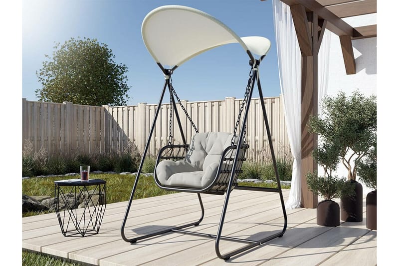 Hängstol Utomhus Kintore 96 cm 177x - Grå - Utemöbler & utemiljö - Utestol & trädgårdsstol - Hängfåtölj & hängstol utomhus