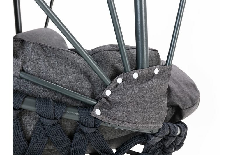 Hängstol utomhus med stativ och ställning med tak - Hänggunga - Hängfåtölj - Svart - Utemöbler & utemiljö - Utestol & trädgårdsstol - Hängfåtölj & hängstol utomhus