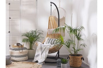 Hacksta Hängstol Utomhus med Stativ - Beige - Utemöbler & utemiljö - Utestol & trädgårdsstol - Hängfåtölj & hängstol utomhus