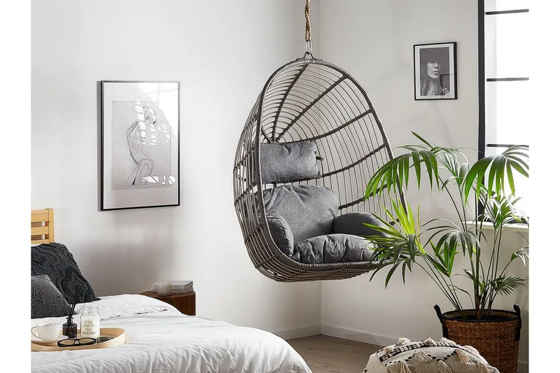 Hallstavik Hängstol Utomhus - Grå - Utemöbler & utemiljö - Utestol & trädgårdsstol - Hängfåtölj & hängstol utomhus