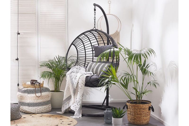 Hyvena Hängstol Utomhus med Stativ - Svart - Utemöbler & utemiljö - Utestol & trädgårdsstol - Hängfåtölj & hängstol utomhus