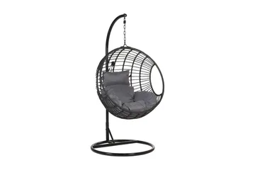 Hyvena Hängstol Utomhus med Stativ - Svart - Utemöbler & utemiljö - Utestol & trädgårdsstol - Hängfåtölj & hängstol utomhus