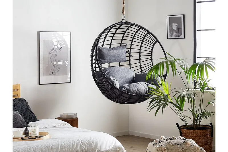 Hyvena Hängstol Utomhus - Svart - Utemöbler & utemiljö - Utestol & trädgårdsstol - Hängfåtölj & hängstol utomhus