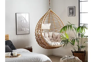 Kartberg Hängstol Utomhus - Beige - Utemöbler & utemiljö - Utestol & trädgårdsstol - Hängfåtölj & hängstol utomhus