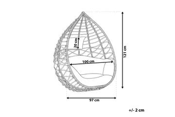 Kartberg Hängstol Utomhus - Beige - Utemöbler & utemiljö - Utestol & trädgårdsstol - Hängfåtölj & hängstol utomhus