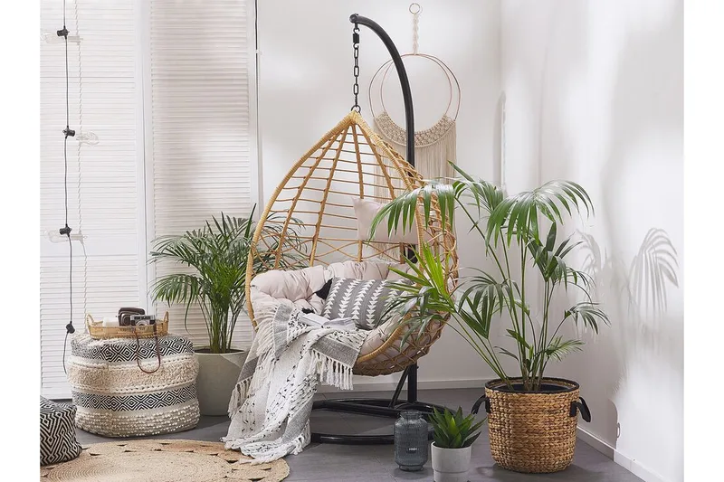 Kartberg Hängstol Utomhus med Stativ - Beige - Utemöbler & utemiljö - Utestol & trädgårdsstol - Hängfåtölj & hängstol utomhus