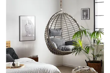 Parylak Hängstol Utomhus - Grå - Utemöbler & utemiljö - Utestol & trädgårdsstol - Hängfåtölj & hängstol utomhus