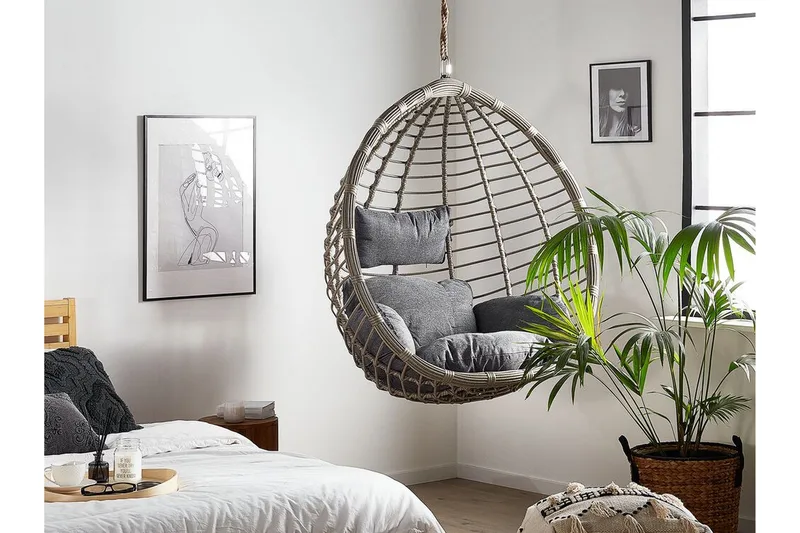 Parylak Hängstol Utomhus - Grå - Utemöbler & utemiljö - Utestol & trädgårdsstol - Hängfåtölj & hängstol utomhus